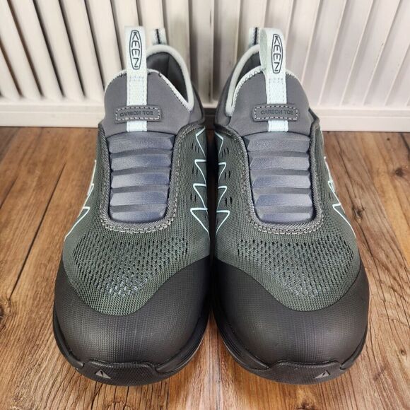 Keen Vista Energy Shift Women 7 Wide Steel Gray Blue Glass Carbon Toe Work Shoes - Picture 9 of 11